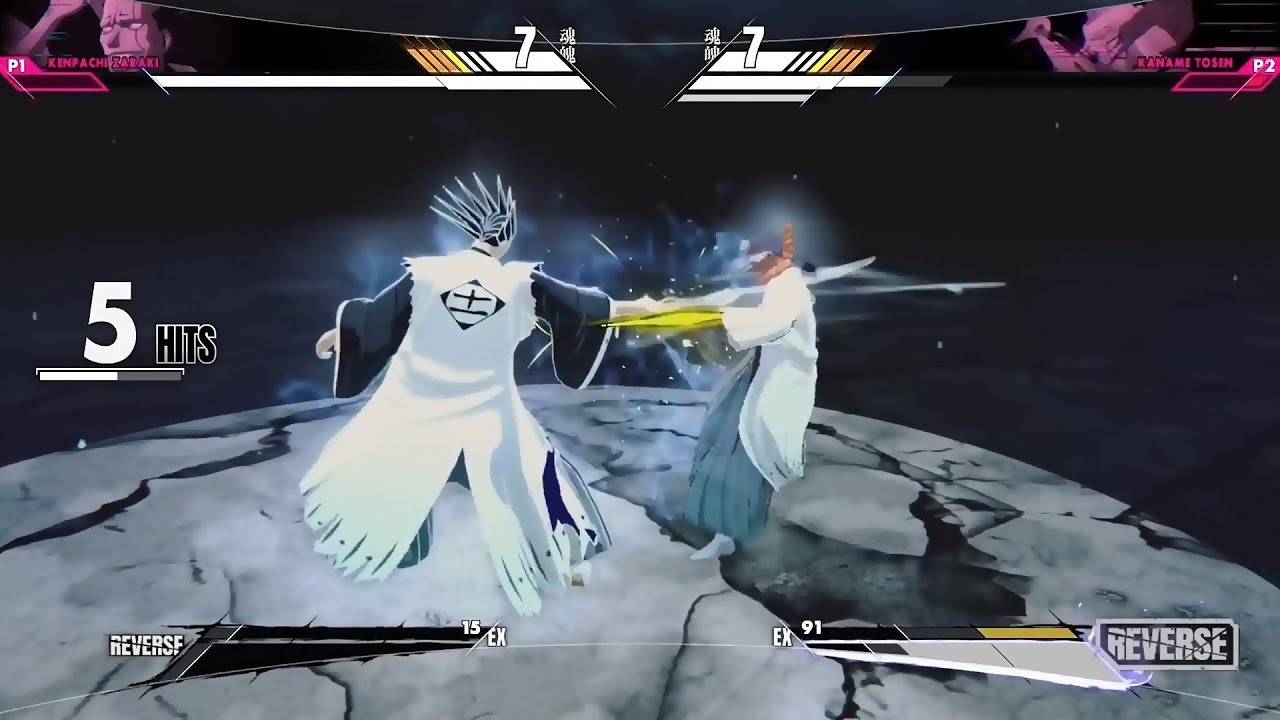 Tosen Bankai Is Ok! Kenpachi Vs Kaname Tosen! Bleach Rebirth of Souls