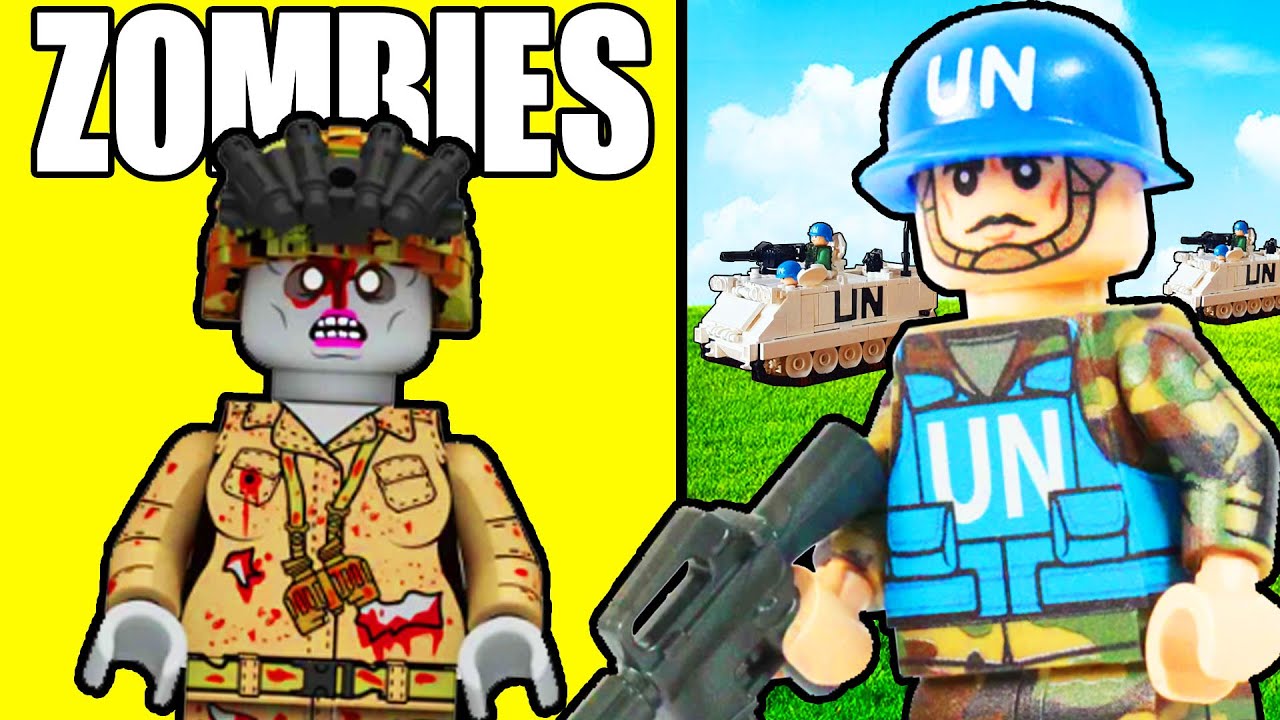 I built LEGO UN MILITARY vs ZOMBIE APOCALYPSE...