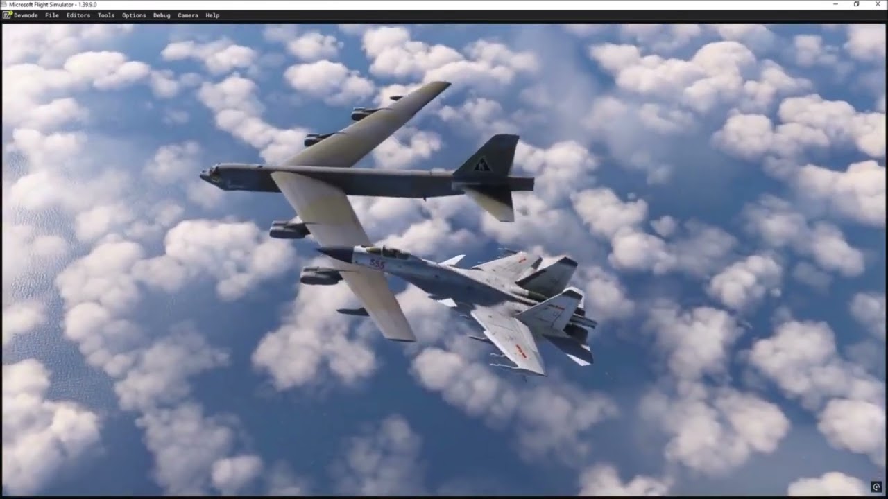 B-52 & J-15 – Conversion FSX vers MSFS | Interception en Mer de Chine 🇺🇸🇨🇳