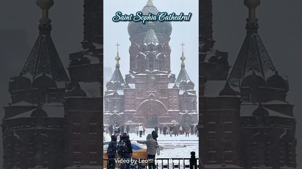 "The first snow of this winter is coming in Harbin"