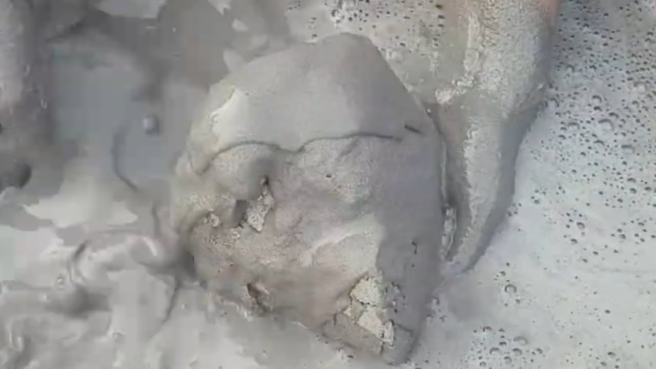 ASMR Very satisfying 😍 Soothing Pure Sand Chunks dipping Crumble on Lots of Water 💦🌀🌀🌀