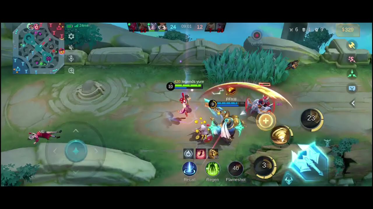 Vale in mid lane highlights so intense,,(@RamelPalmagil}#mobilelegends #lifeisbutadream #chilllang 