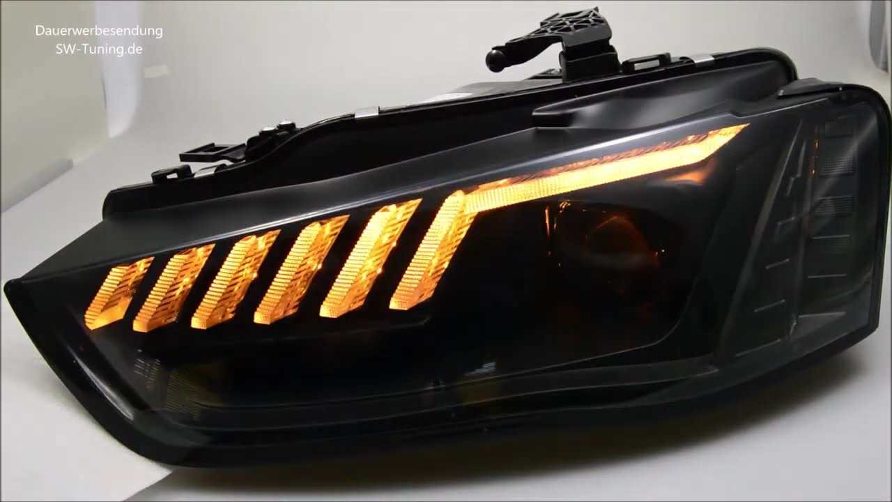 SW-DRL-Tube H7 Scheinwerfer passend fürA4 B8 8K 12-15 LED-TFL Wischblinker Lightbar black SW-Tuning