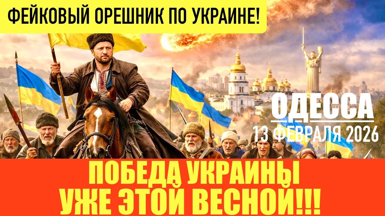 ОДЕССА 13 ФЕВРАЛЯ 2026. РОССИЯ ПРОИГРЫВАЕТ! ЛУЧШЕ ХОРОШАЯ ВОЙНА, ЧЕМ ПЛОХОЙ МИР! ВЫВОД УКР ВОЙСК! 