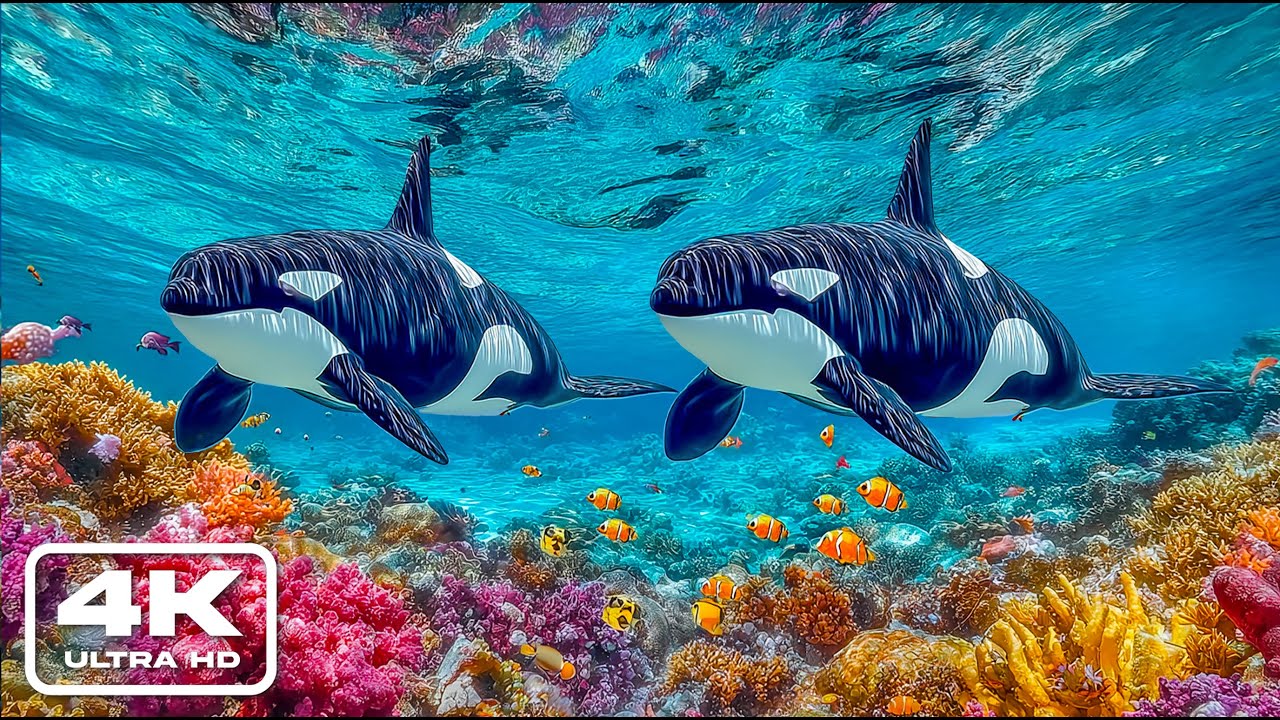 Amazing 4K Ocean Adventure - Dive Deep and Marvel at Sea Animal in The Best 4K ULTRA HD Aquarium
