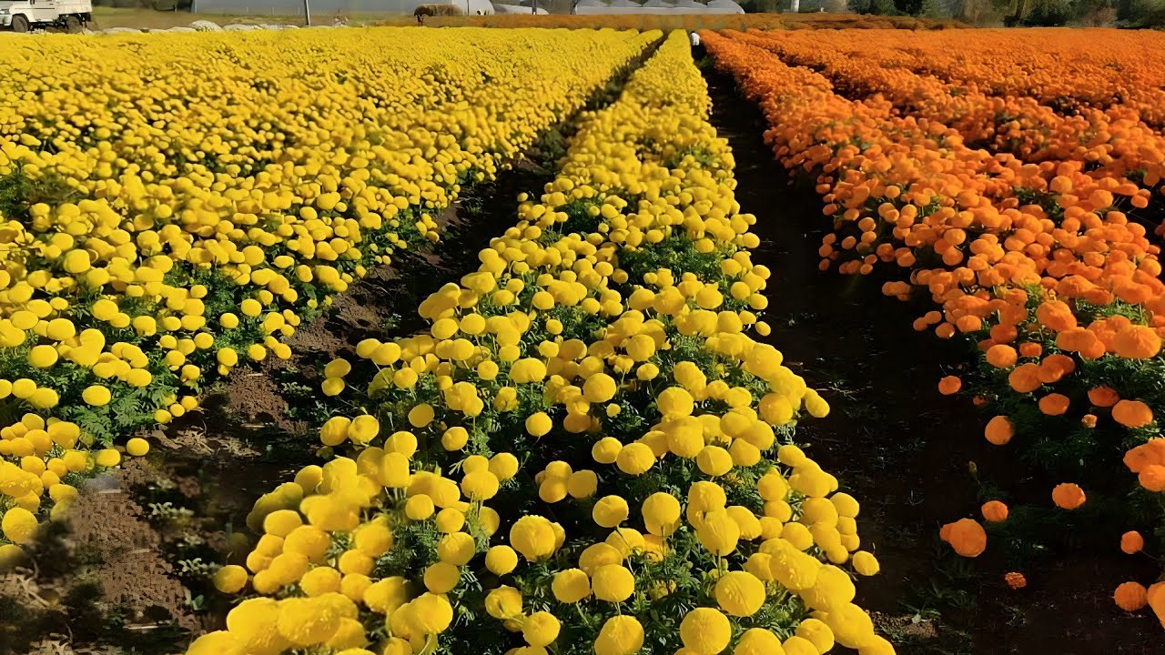 गेंदा की खेती 🌼🌼 Gende ki kheti kaise karen🌱🤑 Genda phool farming | Marigold flower cultivation
