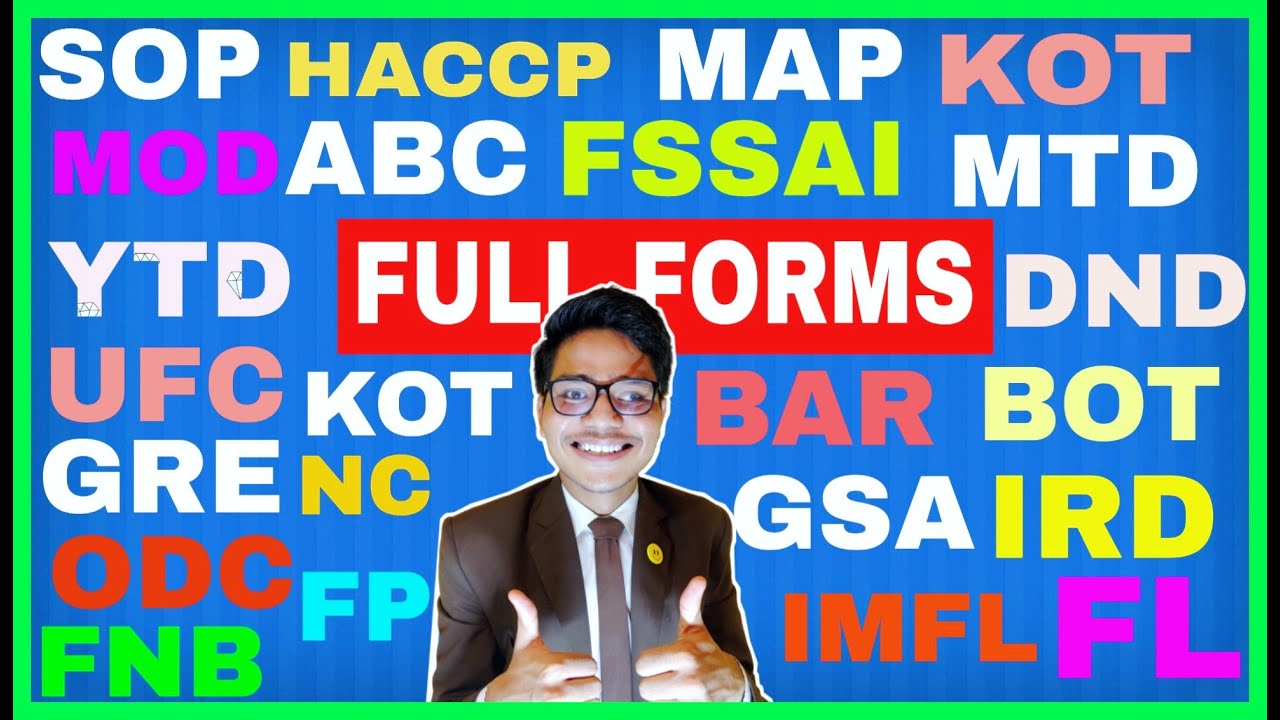 Hospitality Terms Full Form with Explain in Easy way by Vikram Bhandari