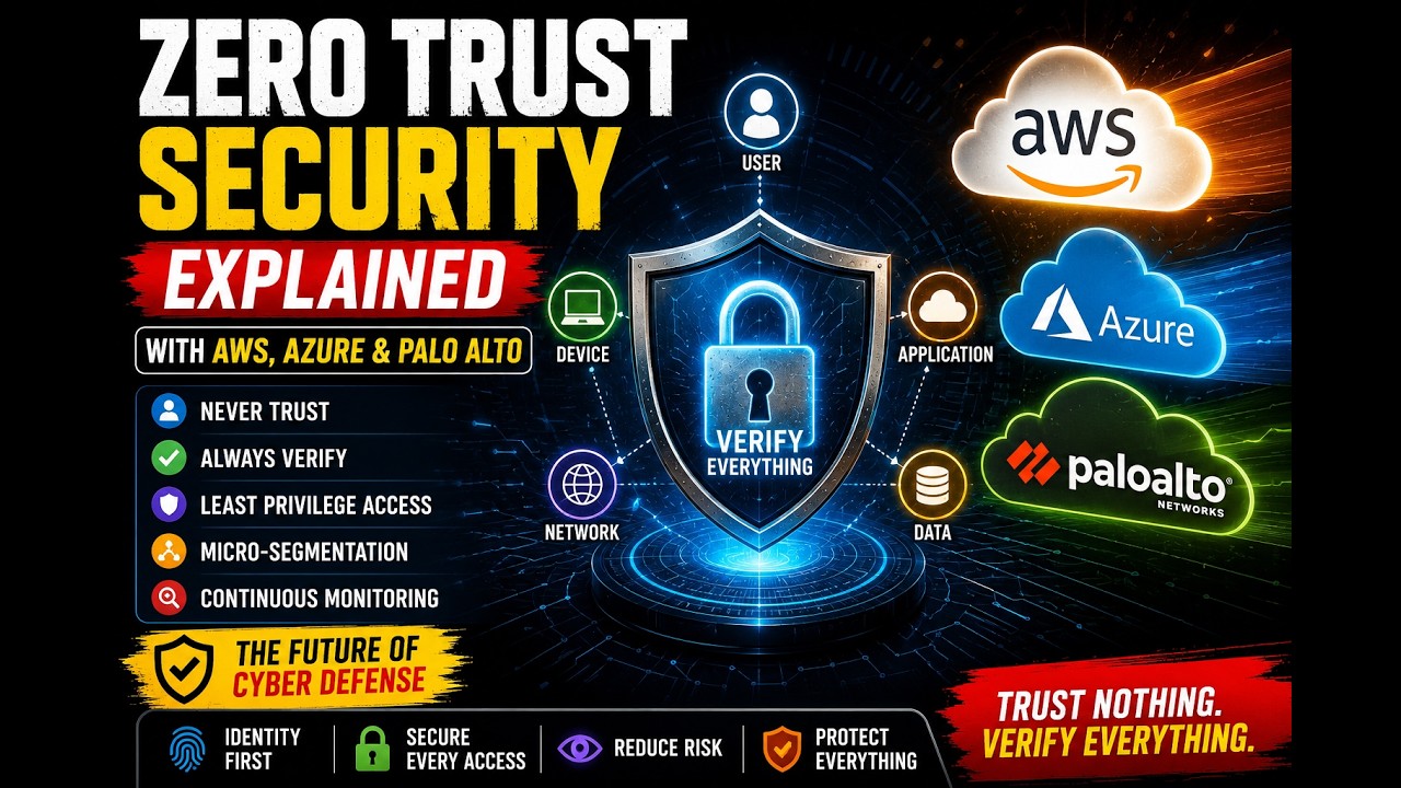 Zero Trust Security Explained with AWS, Azure & Palo Alto