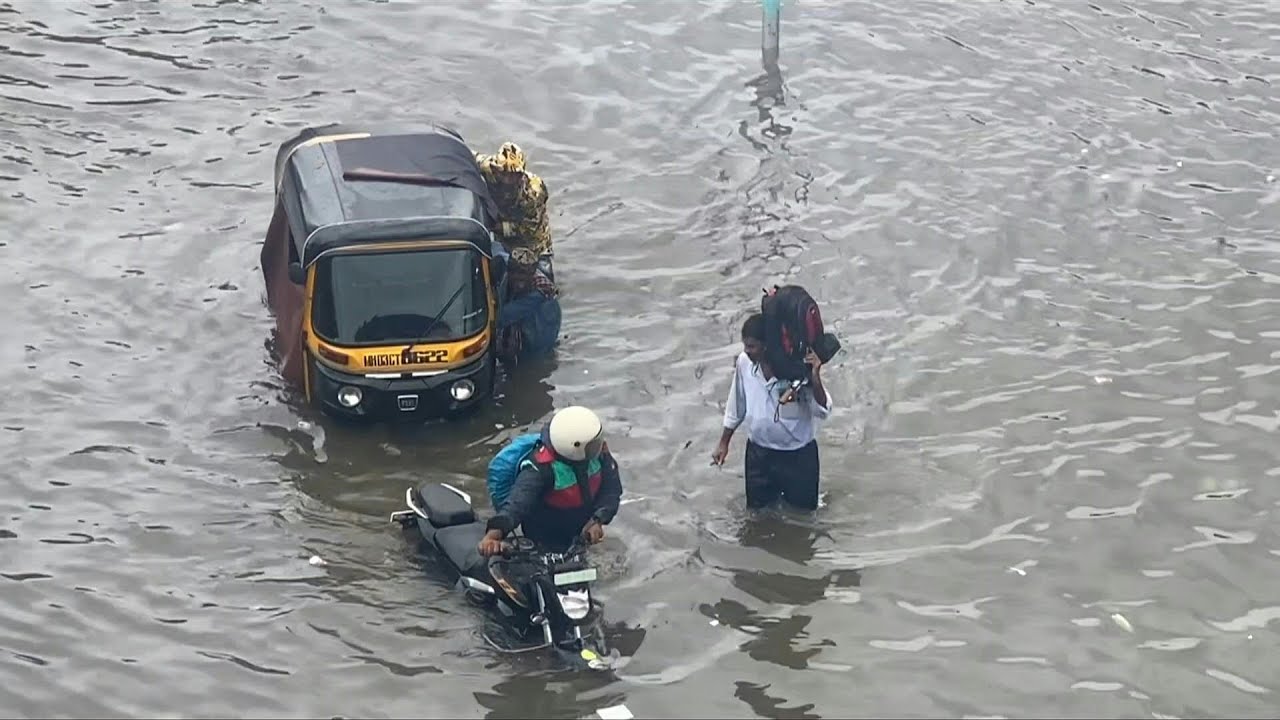 Roads flooded in Mumbai after heavy monsoon downpour | AFP