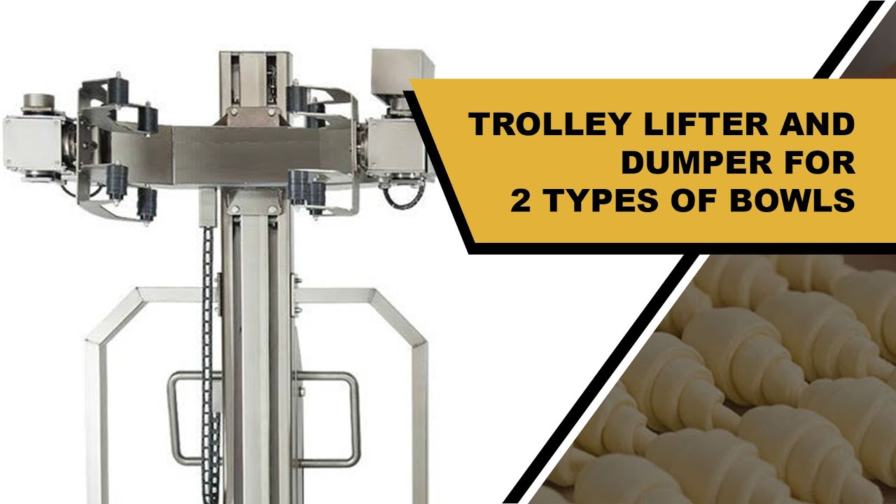 TROLLEY LIFTER AND DUMPER FOR 2 TYPES OF BOWLS