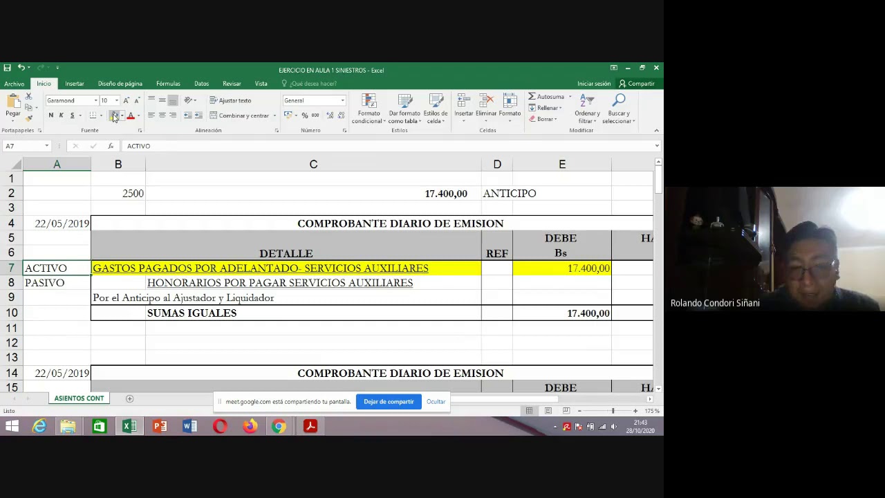 EJERCICIO EN AULA 1 SINIESTROS 2DO A TN