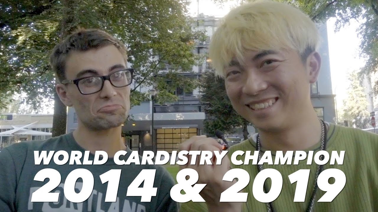 World Cardistry Champion 2014 interviews Cardistry Con Champion 2019 Lars Mayrand