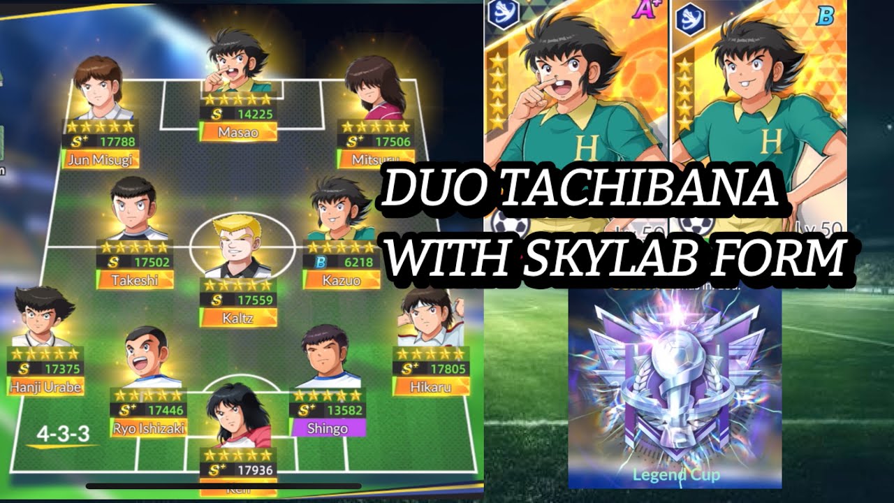 DUO TACHIBANA WITH FORM 4-3-3. BEST FORM FOR MASAO & KAZUO. TEST DREAM LEAGUE. CAPTAIN TSUBASA: ACE