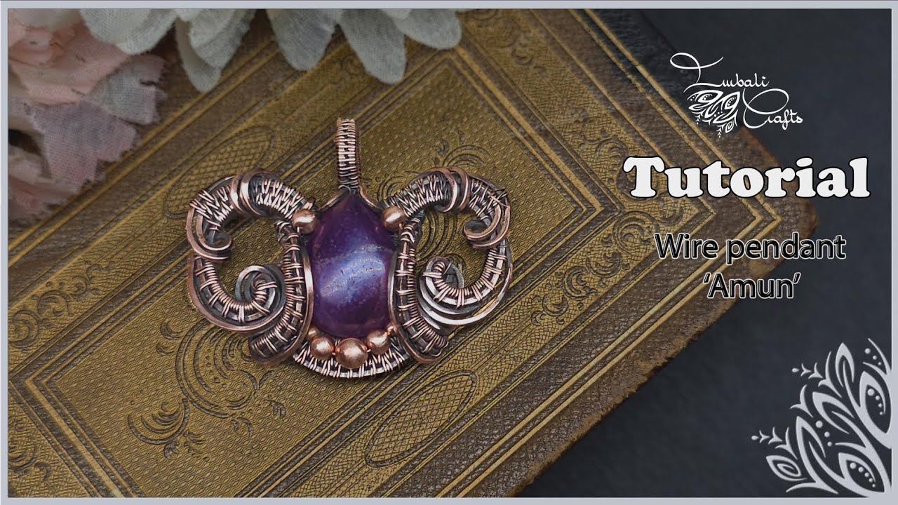 Wire wrap pendant - 'Amun'