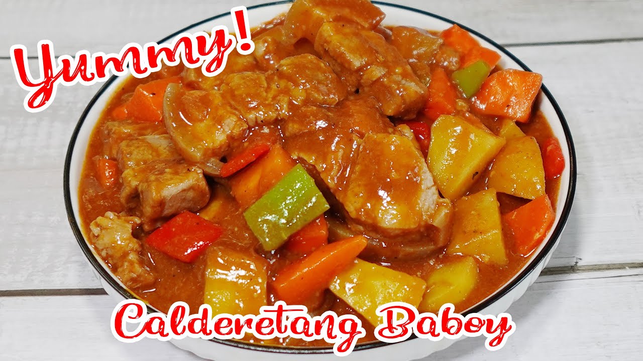 Calderetang Baboy | Pork Caldereta Recipe
