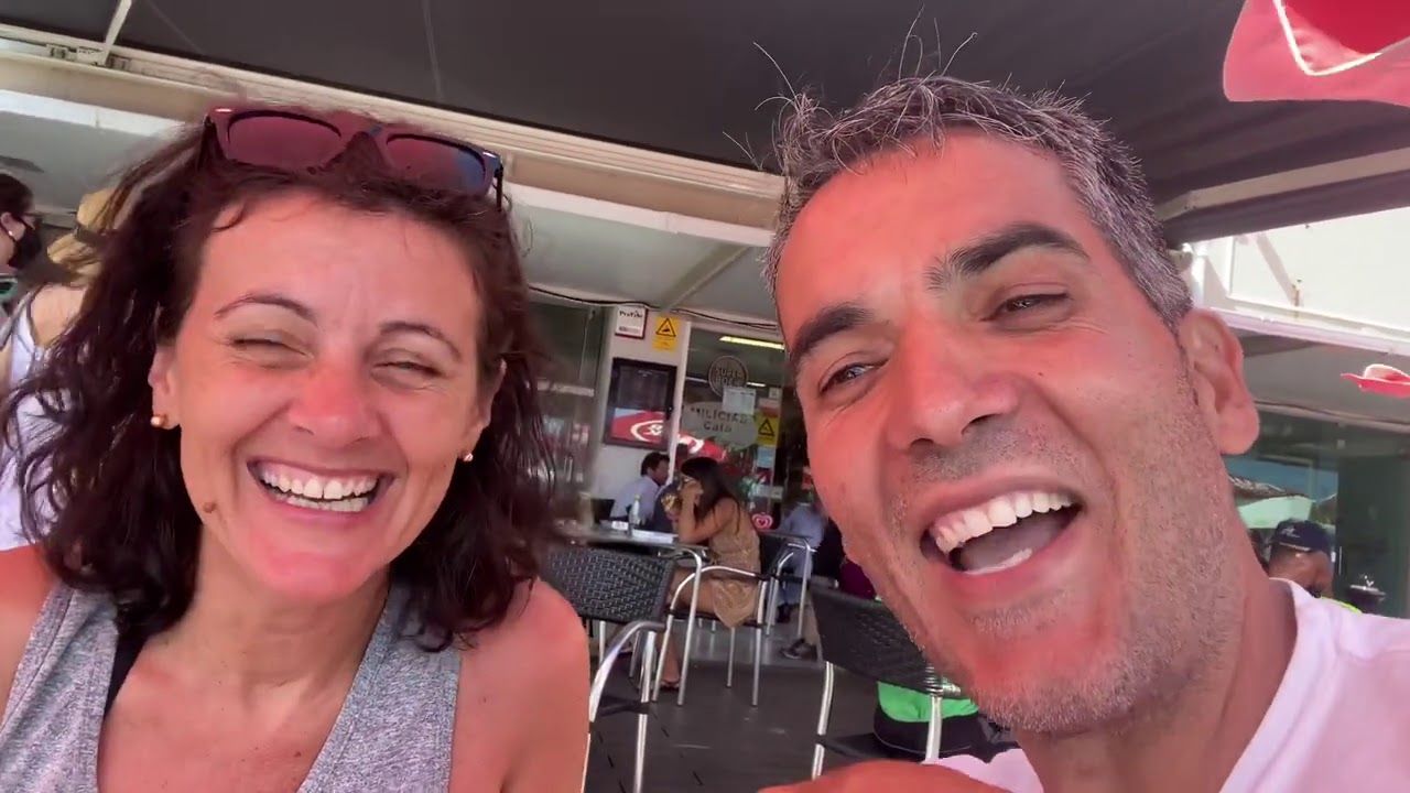 8/25/20 Praia do Pópulo até o Beach Bar & Grill Restarante!!! Galão e a Bonequinha da Vila Franca