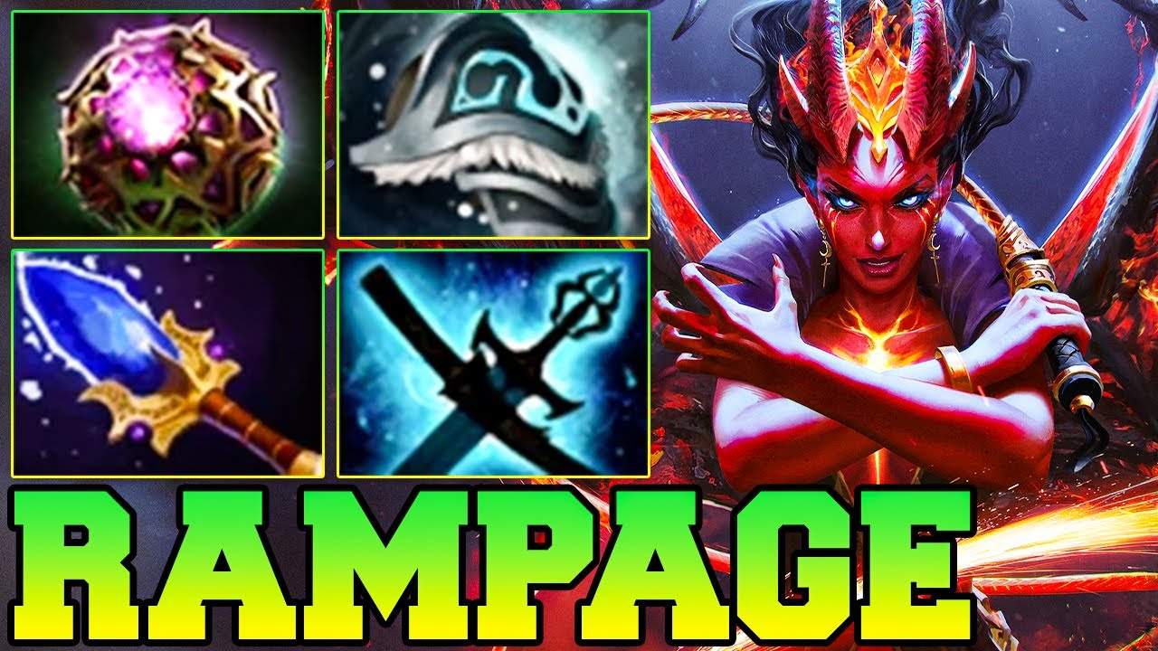 Rampage + 27 Kills QOP Dota 2 Mid Lane Beast - Best Queen Of Pain Dota 2 Gameplay Guide Build 7.38