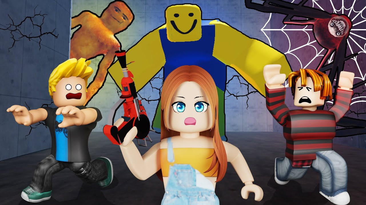 NALIGAW KAMI SA MAZE KASAMA ANG MGA GIANT MONSTER | ROBLOX 100 Players Impossible Maze