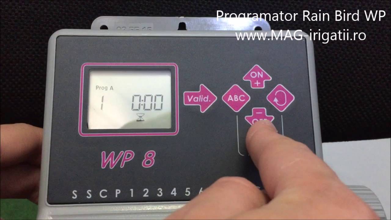 Programator Rain Bird WP 9V instructiuni utilizare si programare