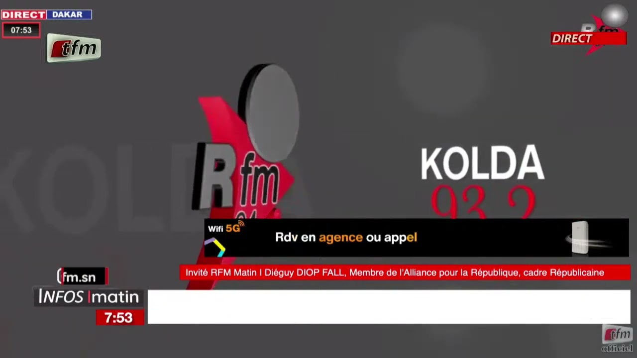 l&acute;invite de rfm matin | Dieguy Diop FALL, membre de l&acute;APR, cadre r&eacute;publicaine - 12 novembre 2025