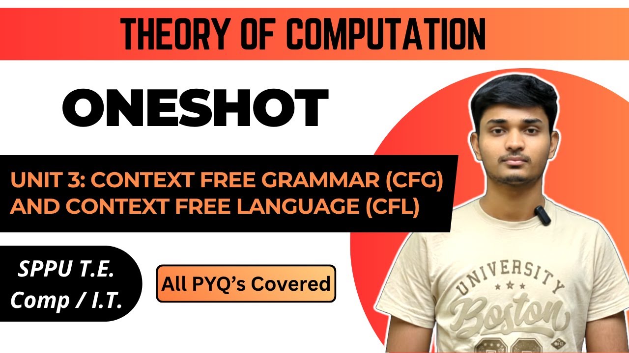TOC | Unit 3 | Context Free Grammar and Context Free Language | SPPU T.E. Comp & I.T. | ONESHOT
