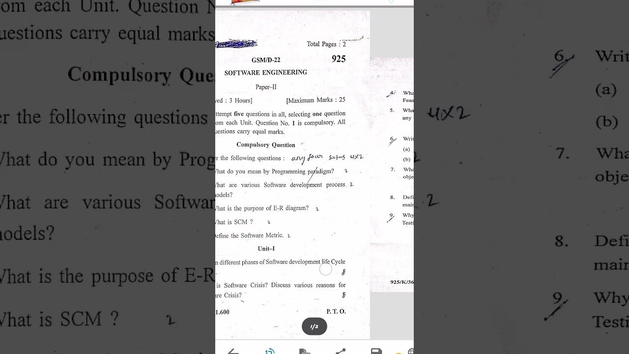 Software Engineering Bsc 3rd semester kuk 2023