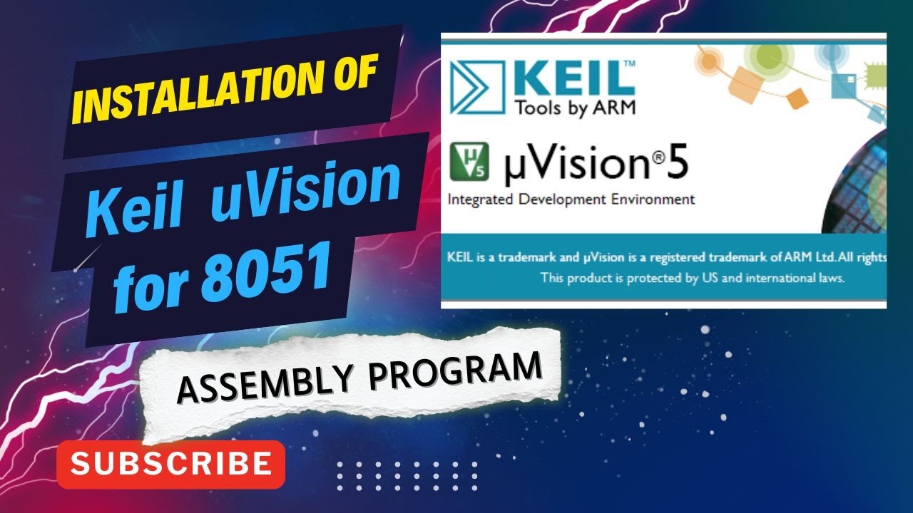 How to Install Keil uVision for 8051| Assembly and C program