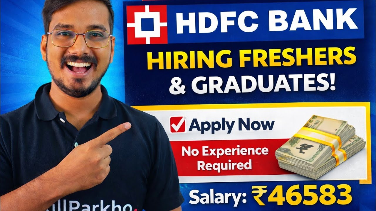 HDFC Bank Recruitment for Freshers & Graduates | Latest Hiring Program | Salary + Eligibility