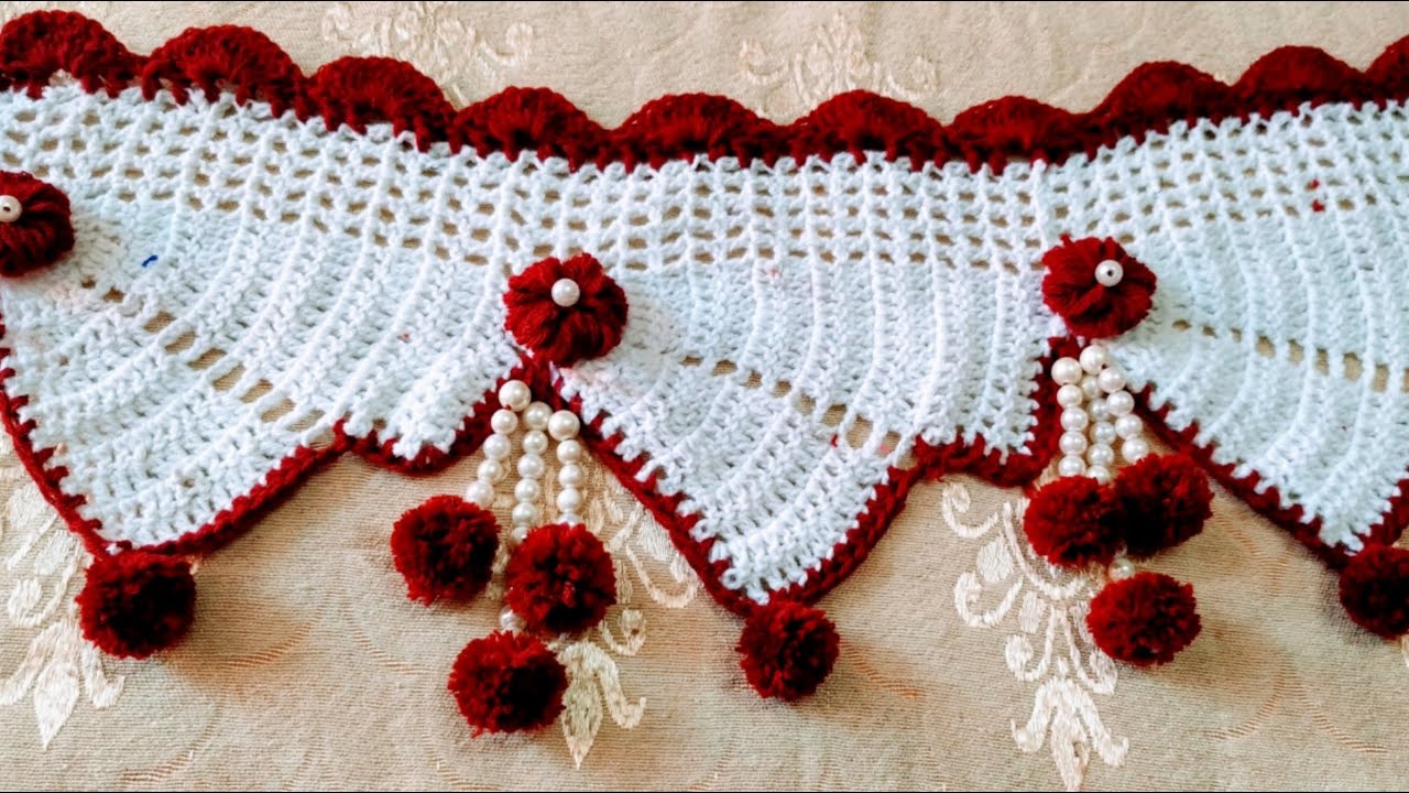 Wow!!Crochet Woolen toran design at home/easy toran making/बहुत आसान अौर सुन्दर तोरण बनाना सिखे