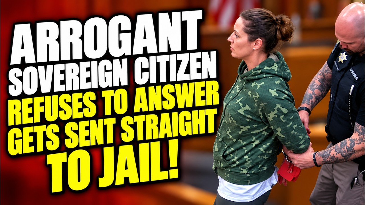 Arrogant Sovereign Citizen REFUSES To Answer The Judge&hellip; Gets SENT STRAIGHT TO JAIL!