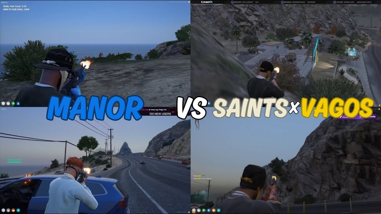 Manor vs Saints x Vagos After Bank Truck In Paleto | Multi POV | NoPixel 4.0 GTA RP