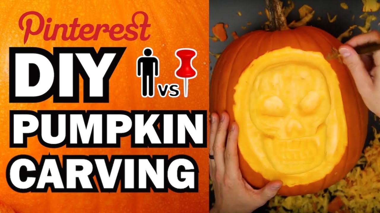 DIY Pumpkin Carving Contest - Man Vs Corinne Vs Pin