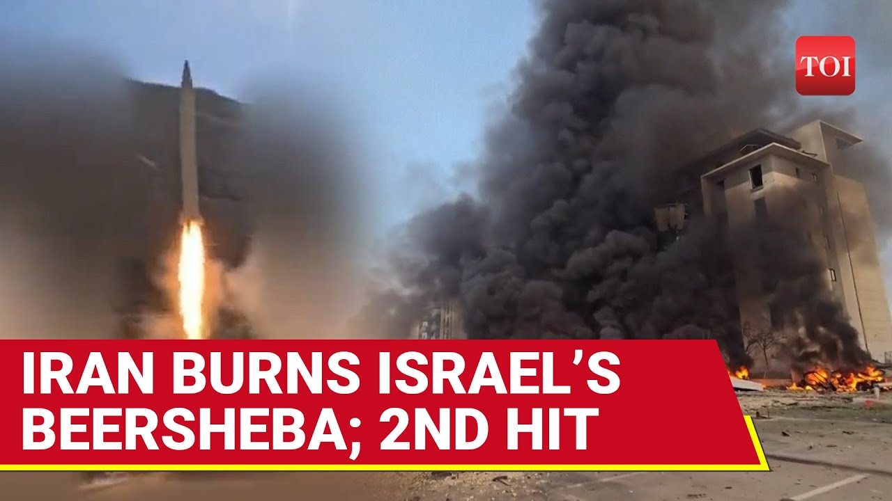Israel's Beersheba BURNS After Iran's Second Ballistic Attack; &lsquo;Bombed Building, Blazing Cars&hellip;&rsquo;