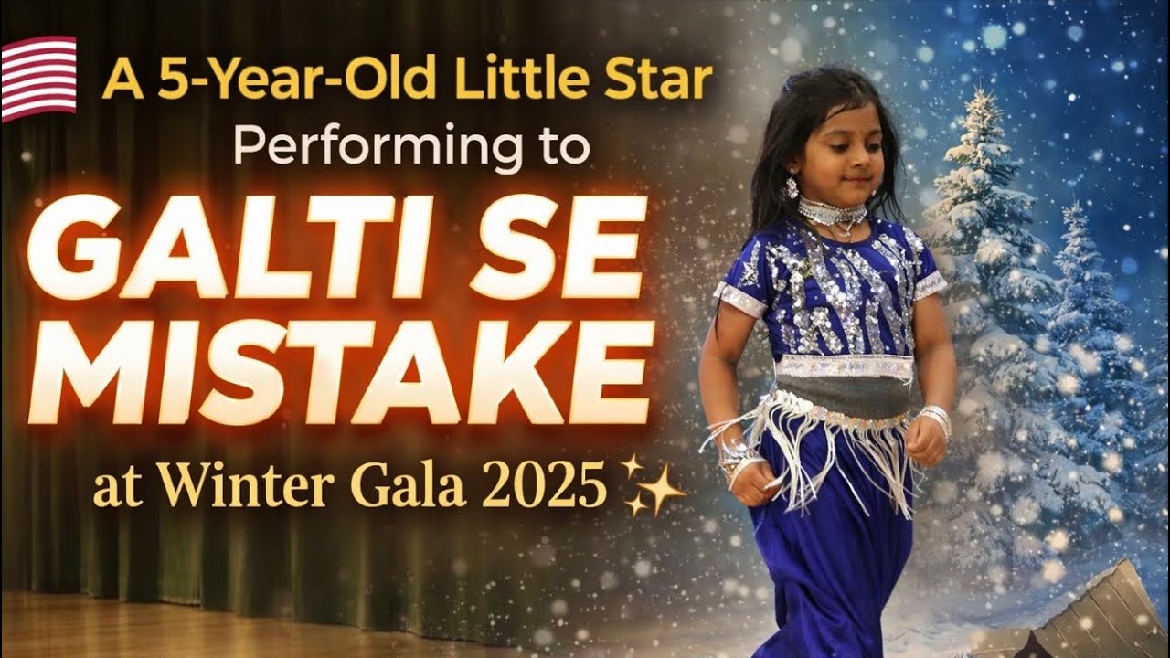 Straight from New Jersey to the stage — Unnati Winter Gala 2025 💃❄️