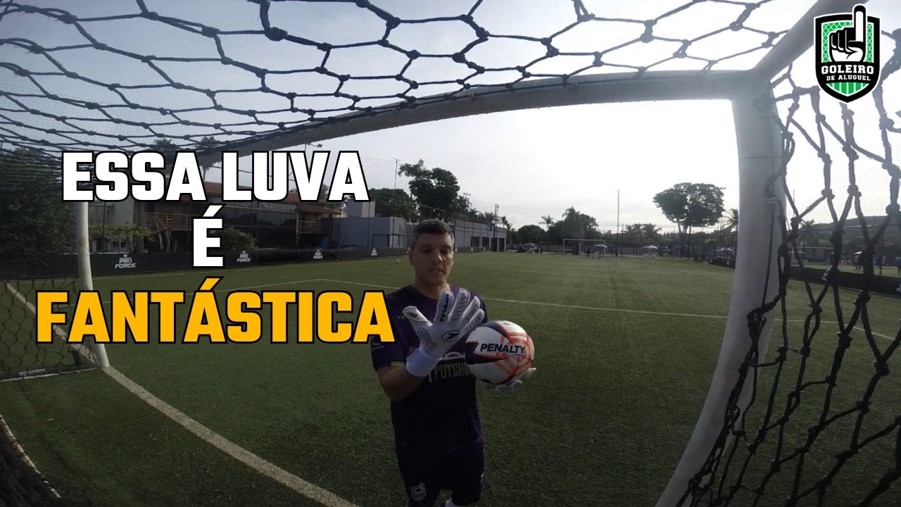 JOGANDO PELO APP DO GOLEIRO DE ALUGUEL TESTEI UMA LUVA ABSURDA DA POKER