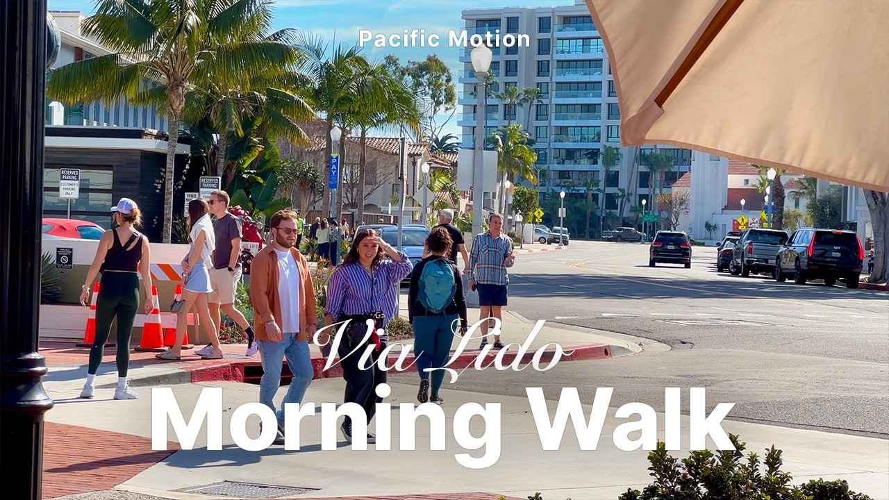 [4K] Saturday Morning Walk via Lido | ☕️ Coffee, Croissant & Ocean Air