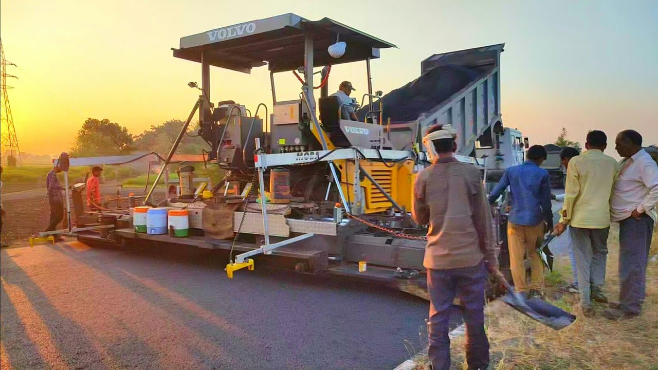 Asphalt road paving machine || Road construction videos || Asphalt paver machine | Road construction