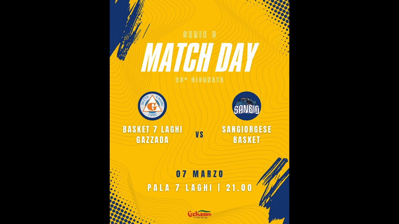 COELSANUS 7 LAGHI GAZZADA VS SANGIORGESE BASKET