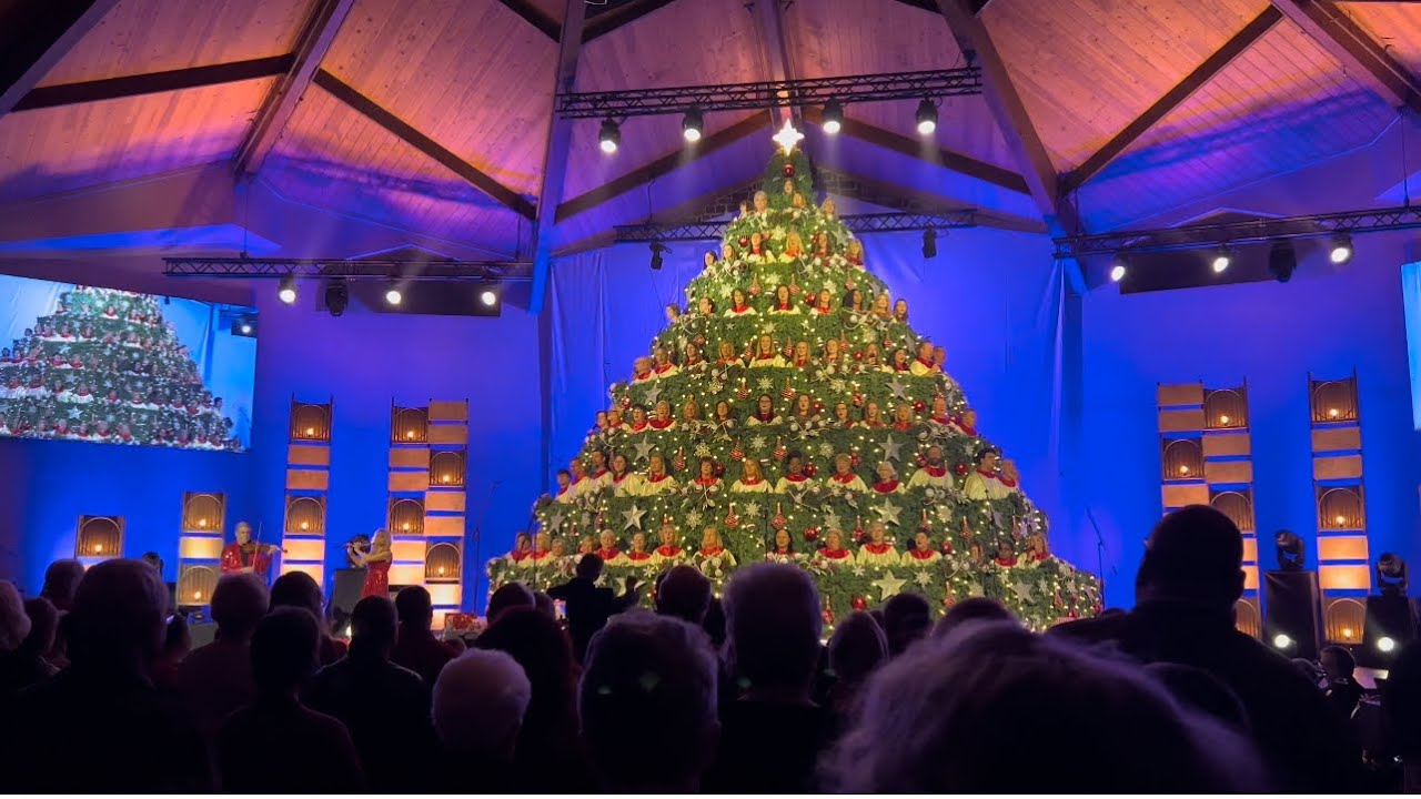 The Singing Christmas Tree at Abilene Baptist Church Martinez Georgia