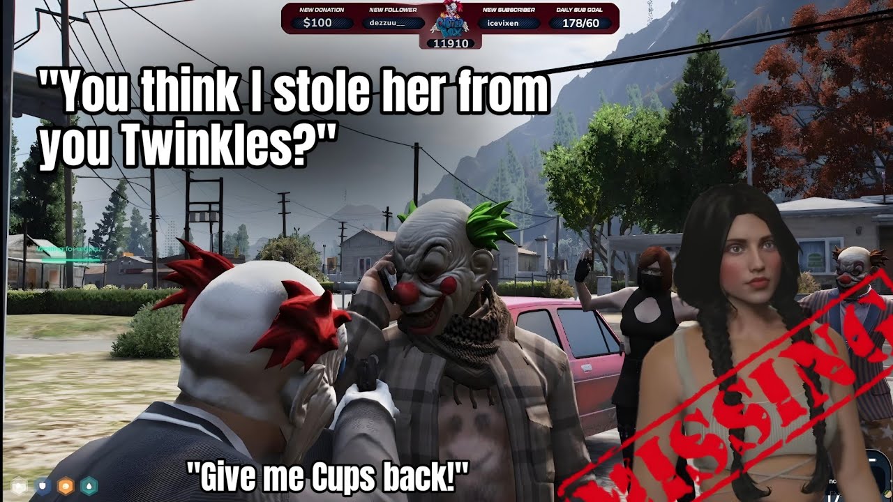 Chatterbox LOSES IT and HOLDS UP the Clowns because Ray Mond is MISSING | NOPIXEL 4.0 GTA RP