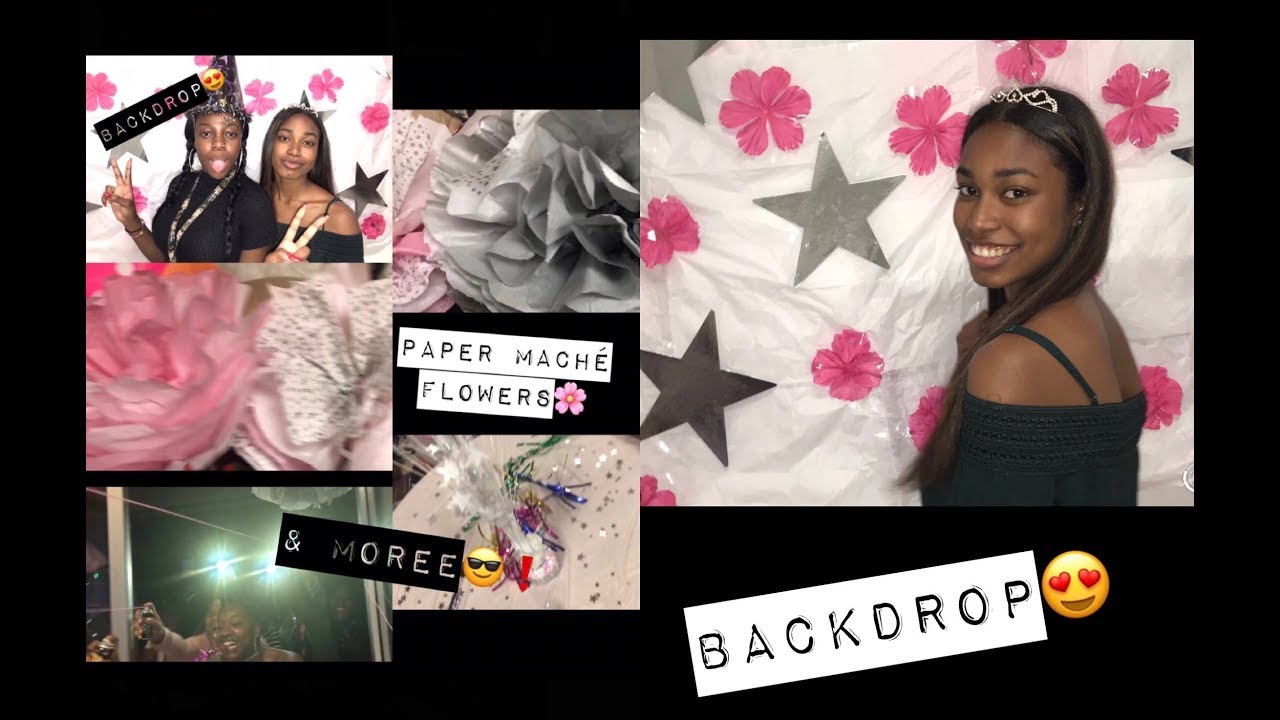 D.I.Y Backdrop & Wall flowers Ft. HUGE SURPRISE