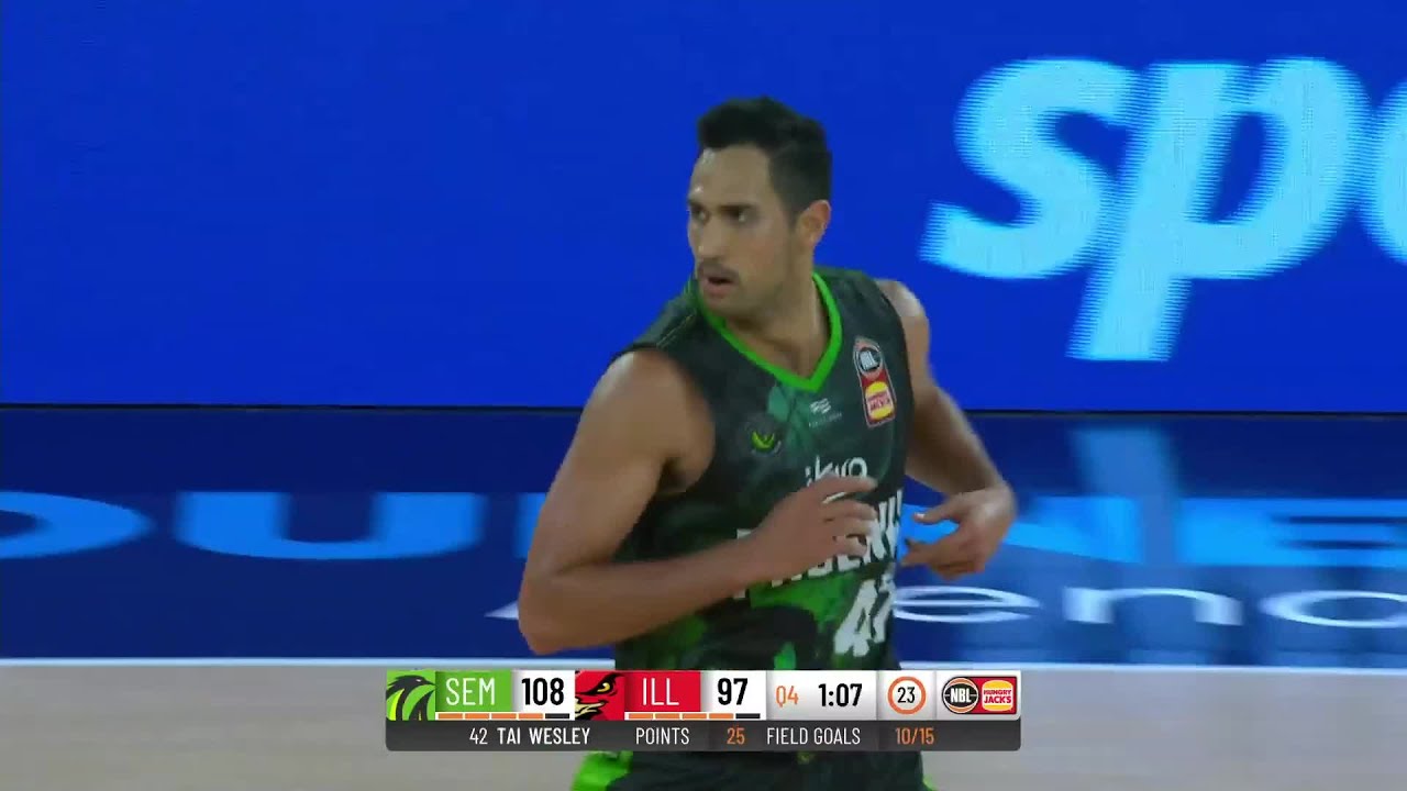 Tai Wesley with 25 Points vs. Illawarra Hawks