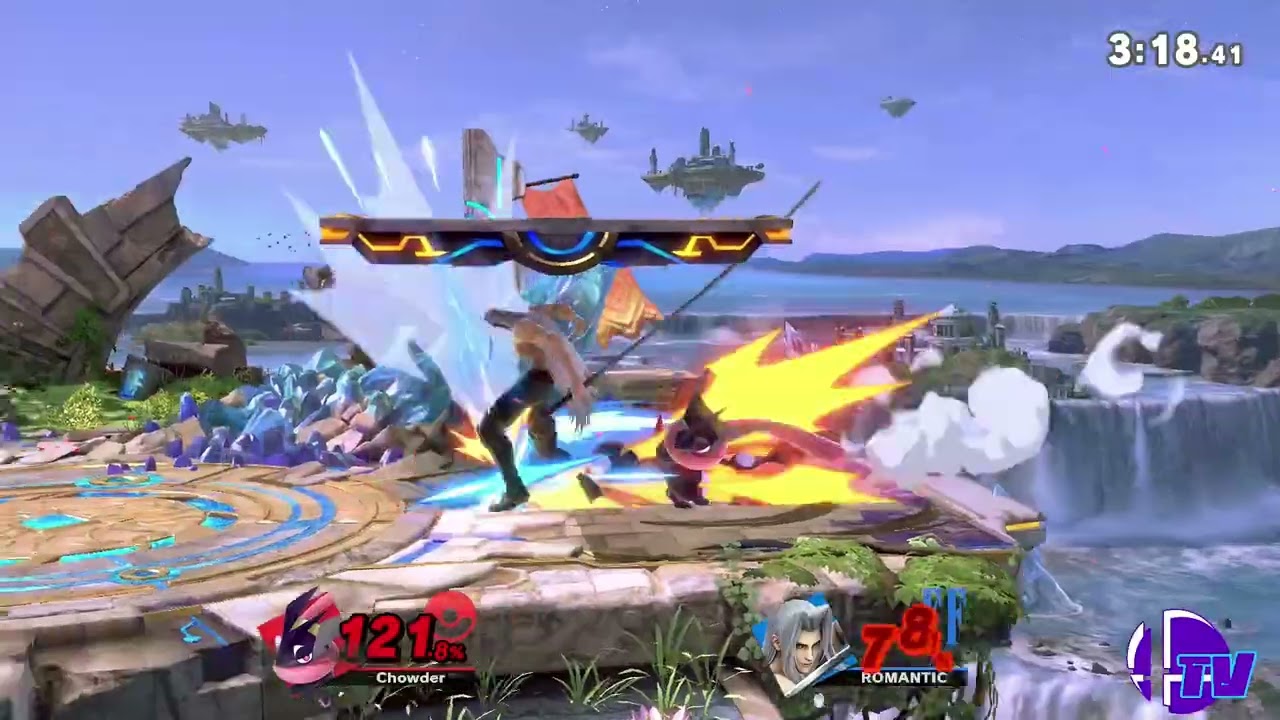 Shark Tank # 187 Winners Round 3 - Chowder (Greninja) Vs. RandumMNK (Sephiroth) - SSBU Tournament