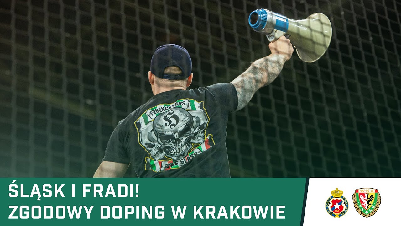 KIBICE: Śląsk i Fradi! Zgodowy doping w Krakowie