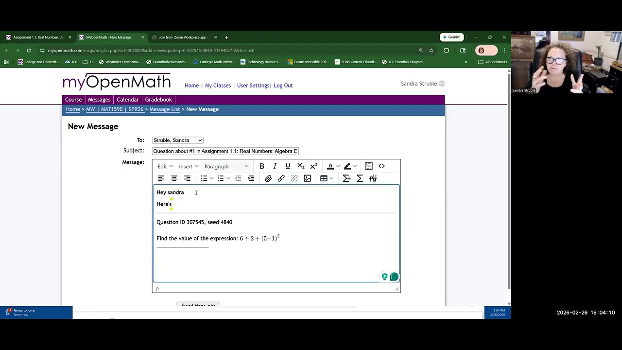 Using MOM (MyOpenMath)