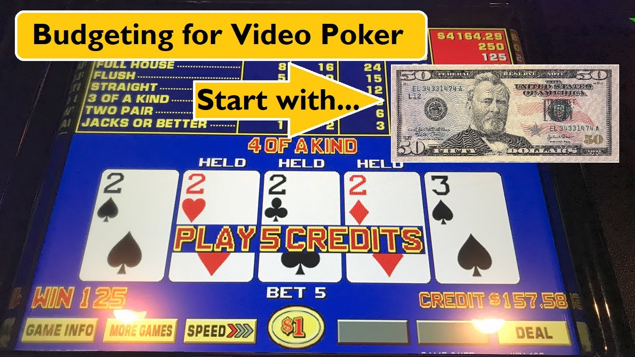 Video Poker: Budgeting Tips & Moving Up The Stakes