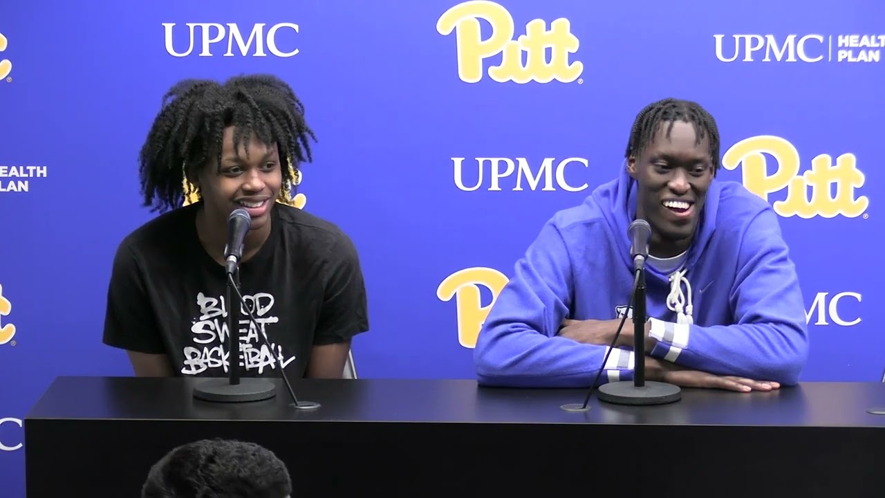 Pitt Men's Basketball | Carlton Carrington and Federiko Federiko Media Availability | 11.20.23