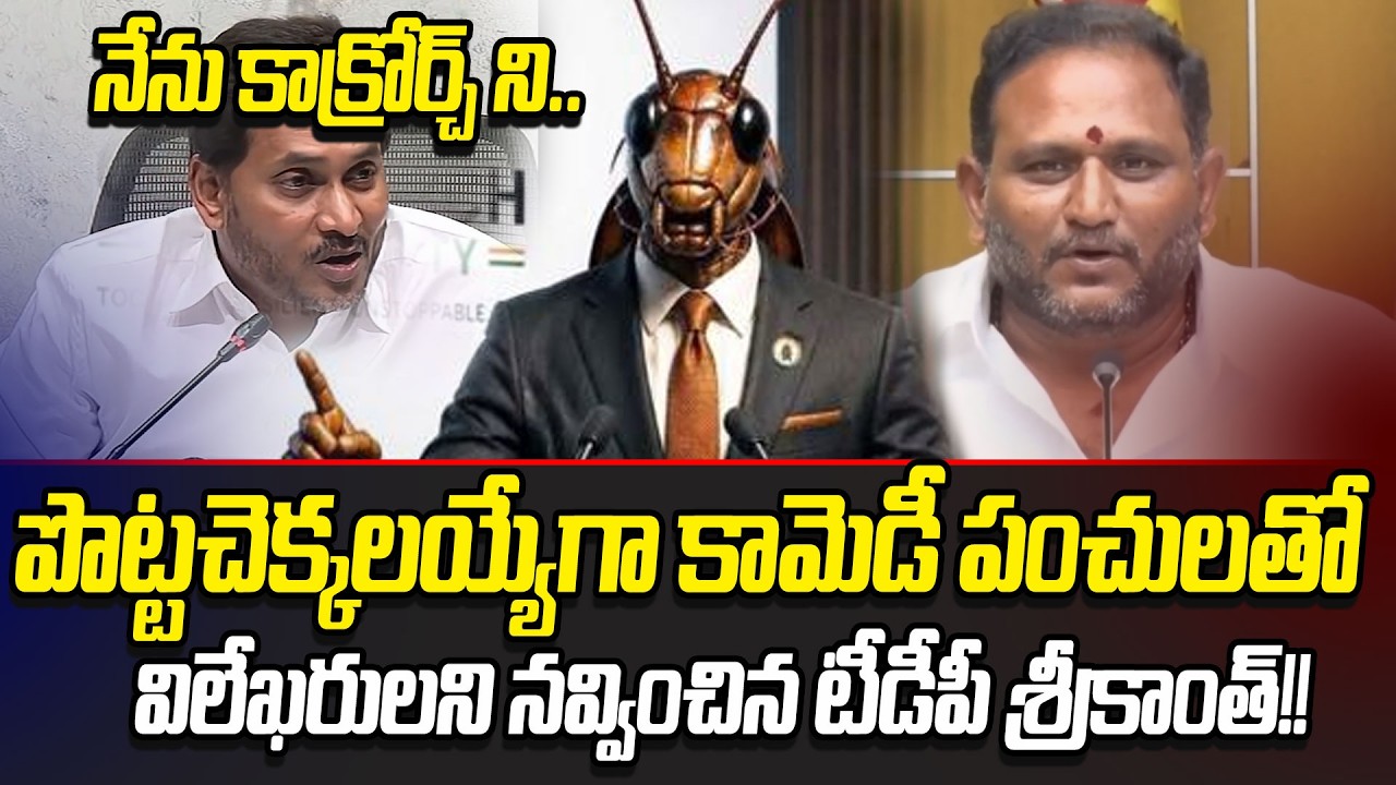 TDP Leader Srikanth Next Level Counter To Jagan Coackroach Dailoug | Cloud Media