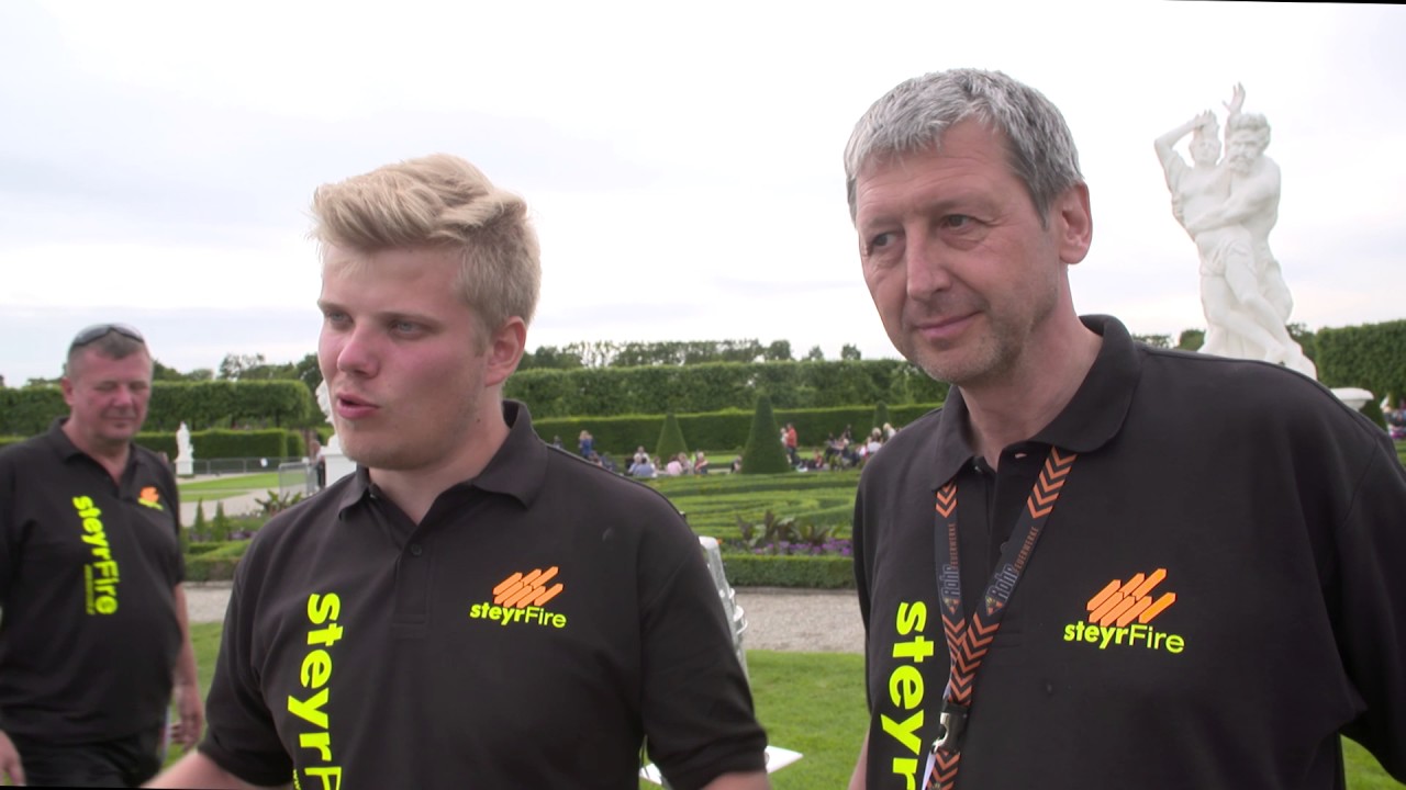 Hinter den Kulissen bei Team Austria beim Int. Feuerwerkswettbewerb 2017