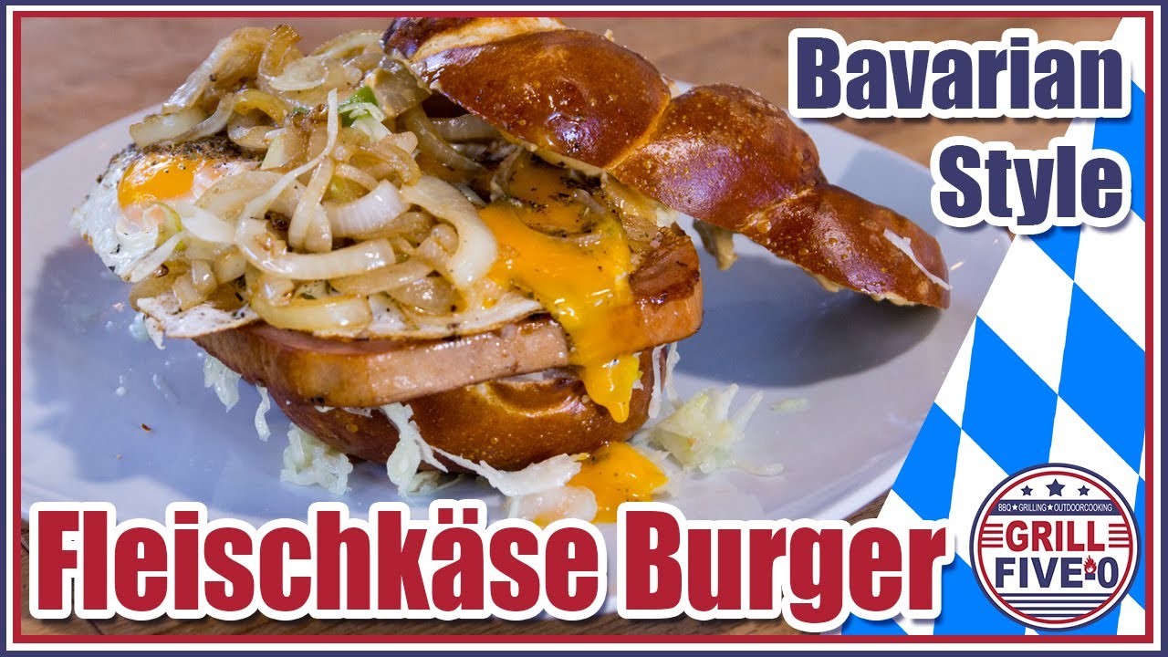 Fleischkäse Burger | Bavarian Style | Leberkäse Burger | Bayrische Art | Grill Five-0 🍔😋